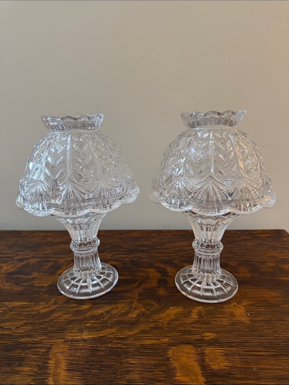 2 Crystal fairy light lamps